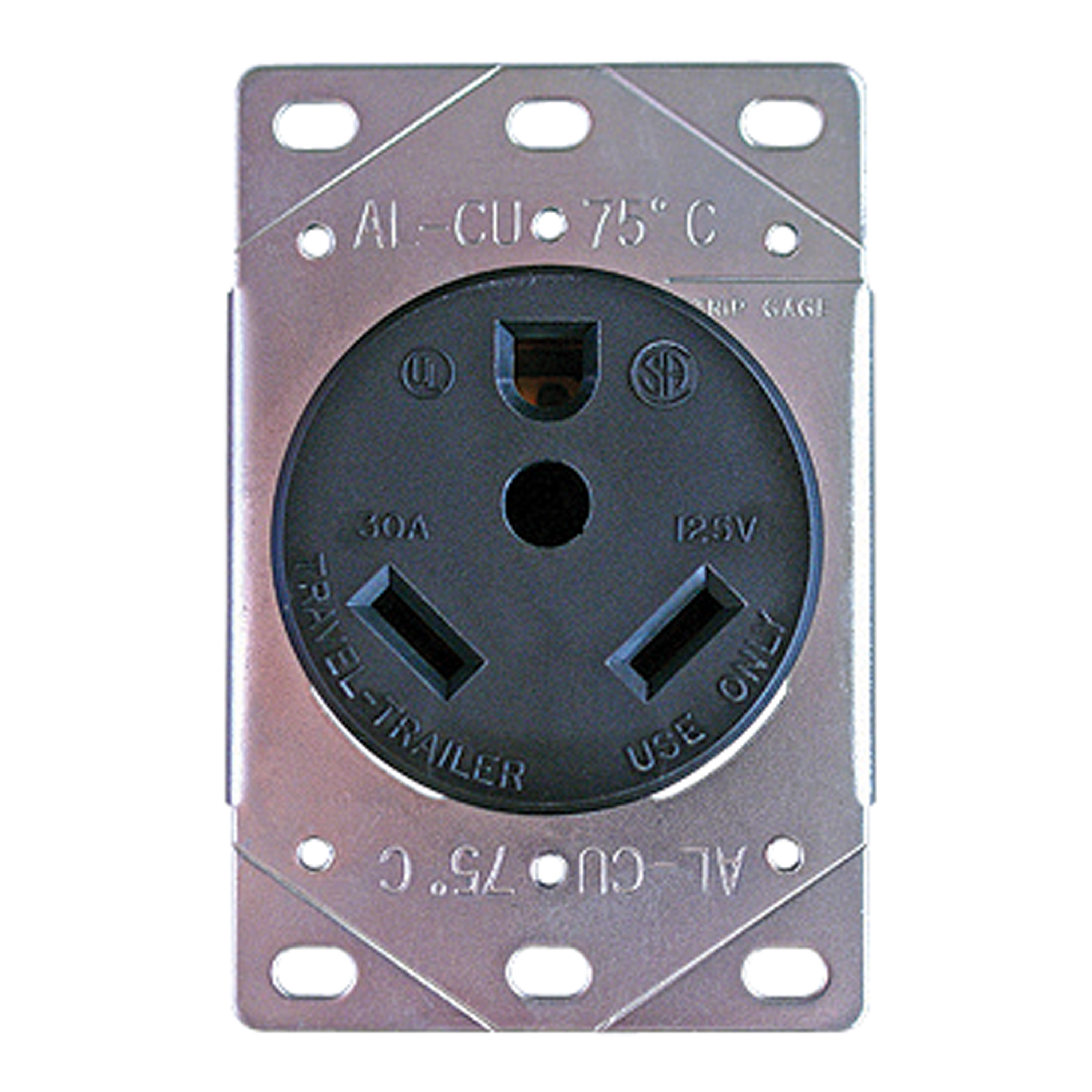 Progressive Industries Dead Front Wall Mount Receptacle - 30 Amp TT How To Add A 30 Amp Rv Outlet